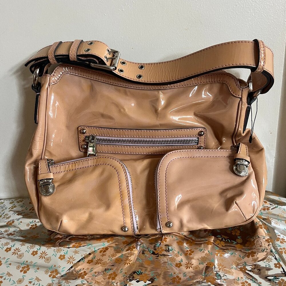 Marc Jacobs Christy Cream Patent Handbag vintage